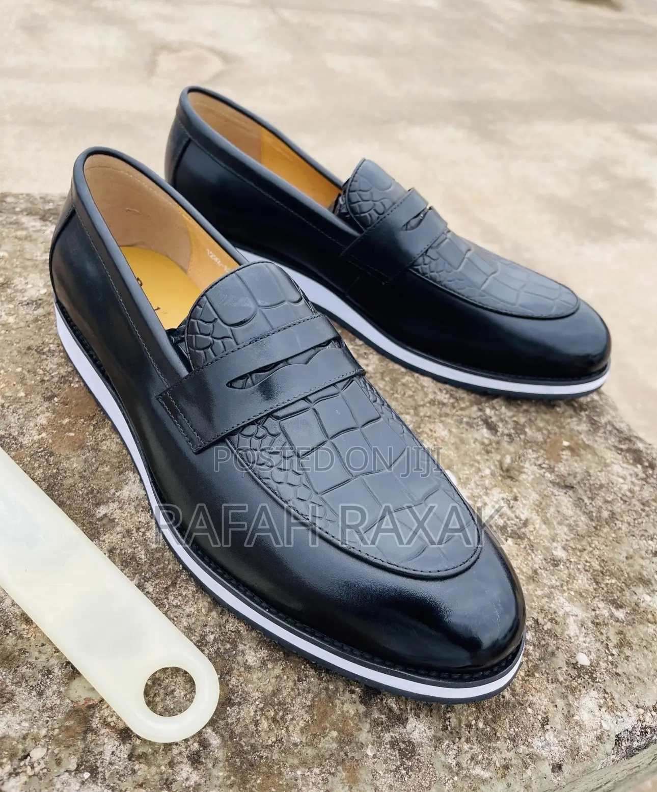 Men’S Classic Black Berluti Casual/Gentle Leather Loafers