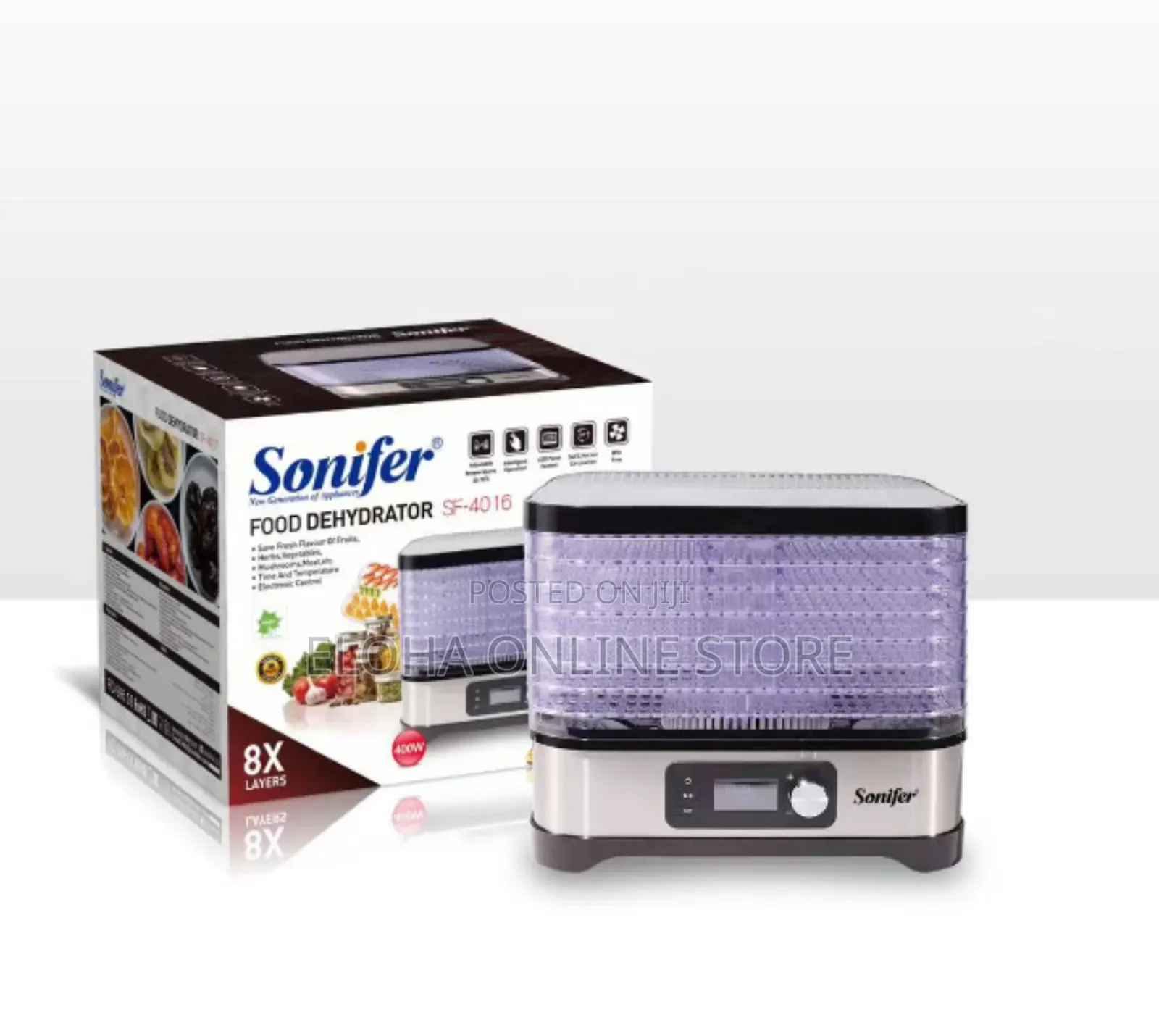 Sonifer Portable 8 Layer Household Electric Food Dehydrator