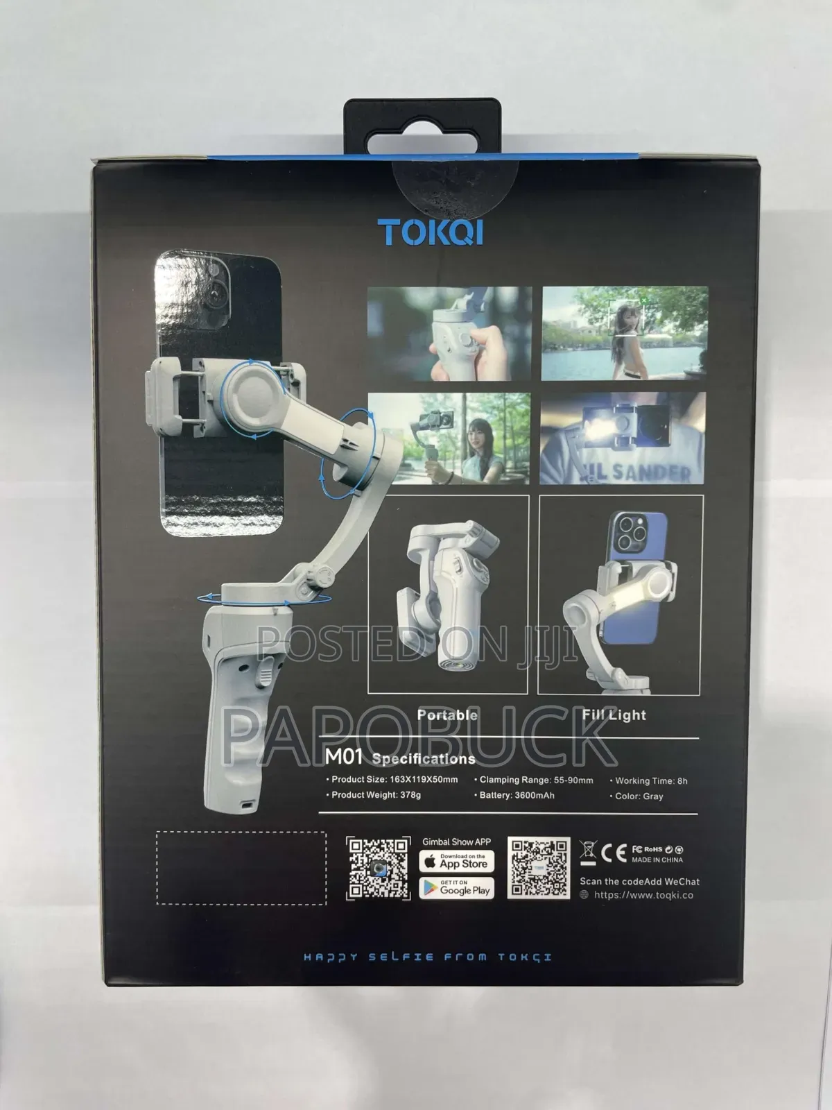 Tokqi M01 3-Axis Gimbal Stabilizer for Smartphones