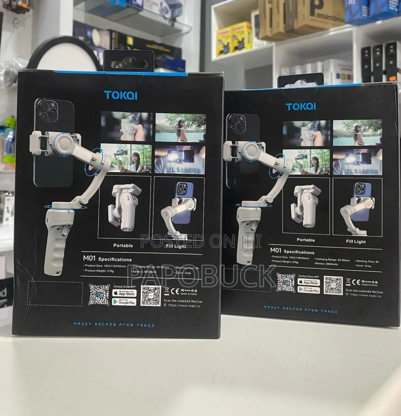 Tokqi M01 3-Axis Gimbal Stabilizer for Smartphones