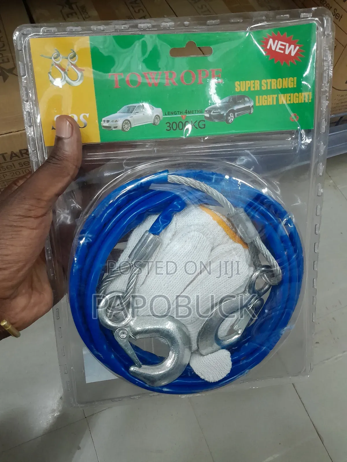 4 Metres 3000kg Strong Steel Tow Rope