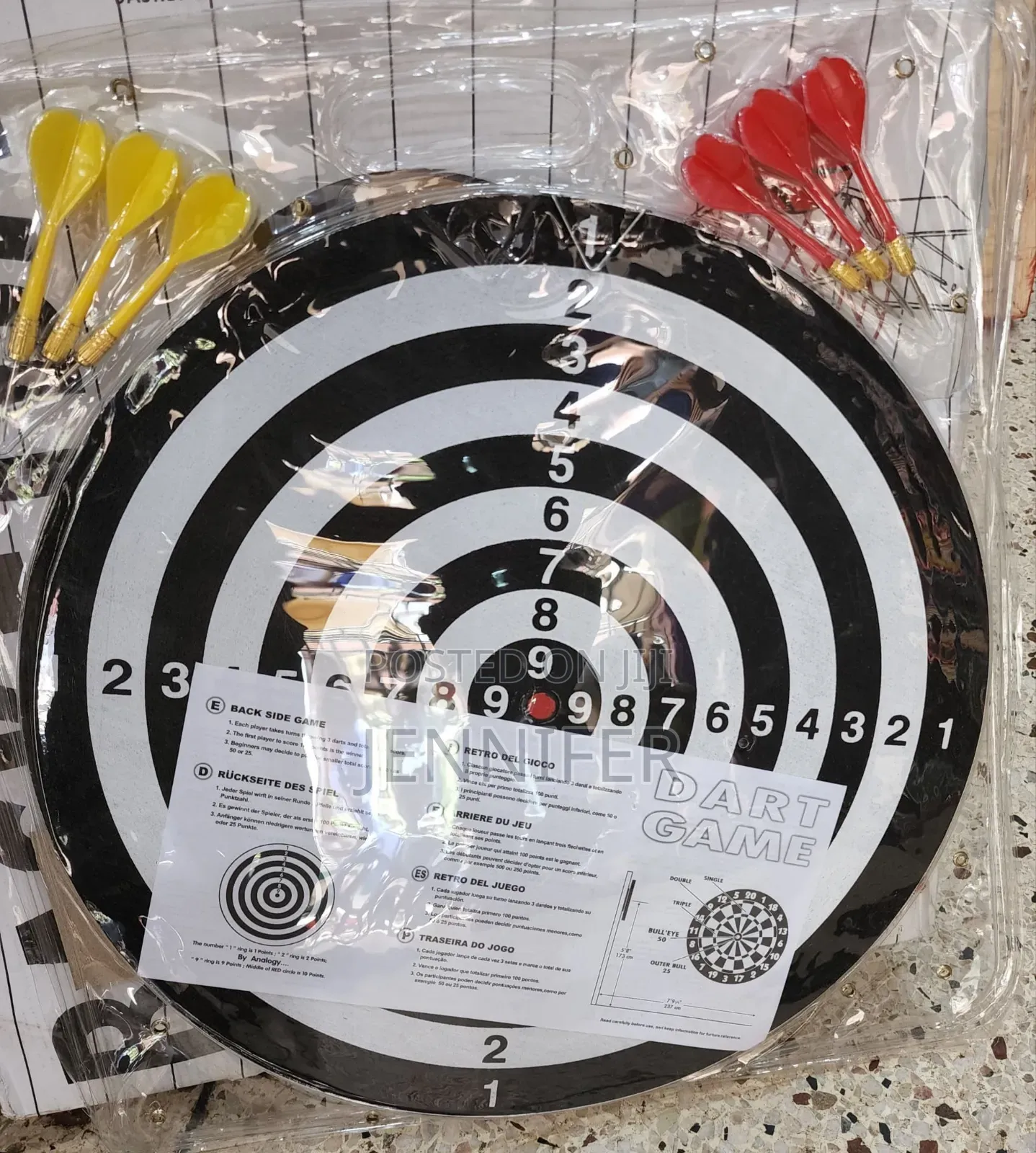 2in1 Dartboard and Bullseye Board Game