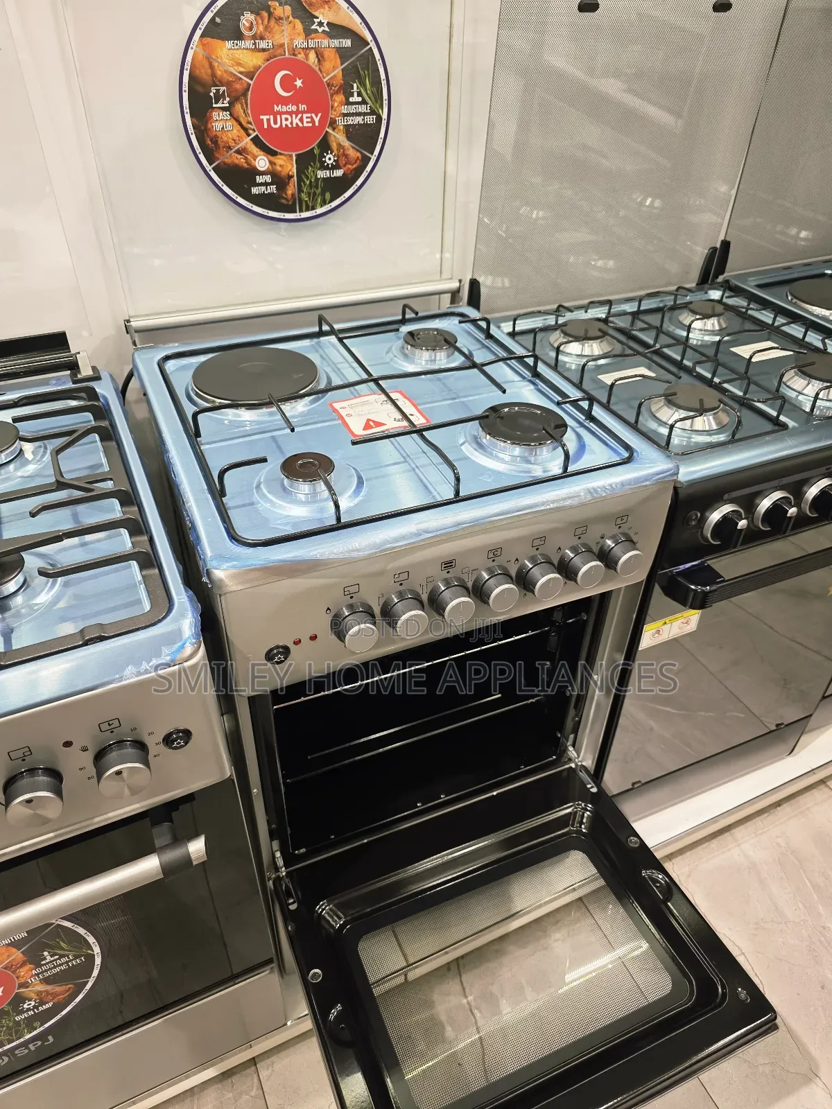 SPJ Cooker Oven 50cm (3+1) With a Timer Stainless Steel