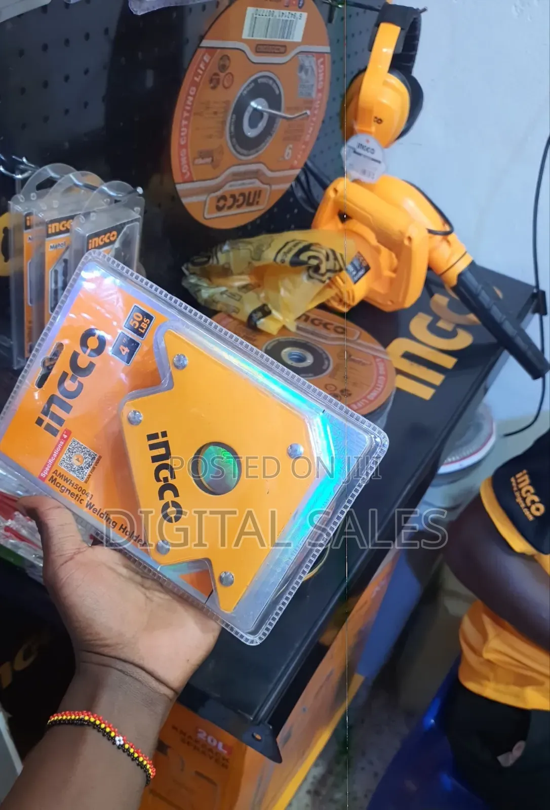 Ingco Magnetic Welding Holder - Orange