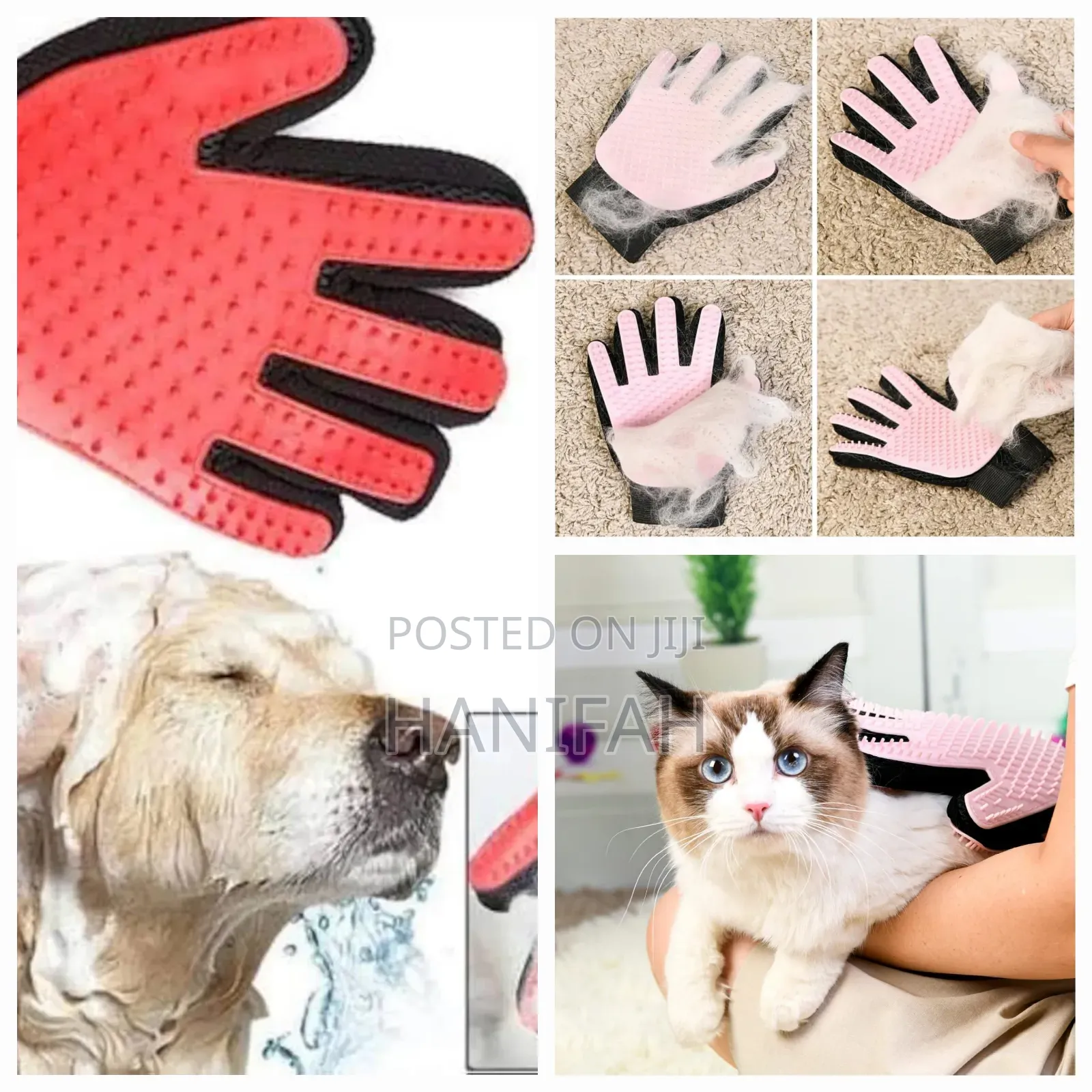 Dog and Cat Hair Grooming and Bathing Glove
