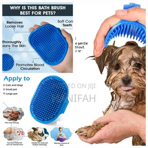 Dog Bath Brush, Pet Bath Comb Brush Soothing Massager