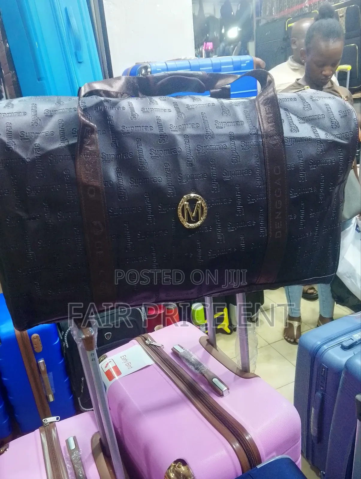 Leather Safari Bags . Large.( Brown)