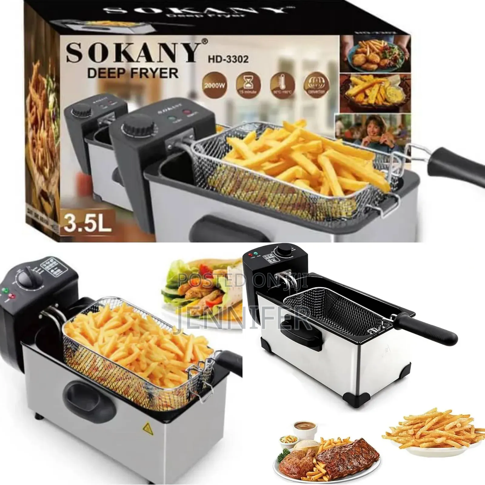 Sokany Deep Fryer 3.5l