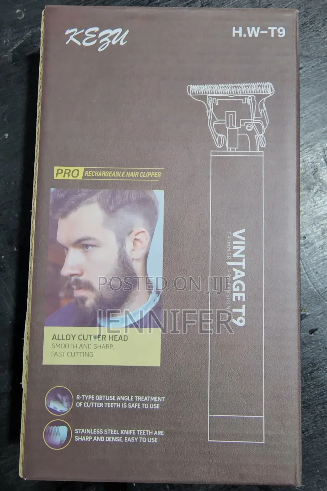 Stainless Steel Waterproof Shaving Clipper Gold