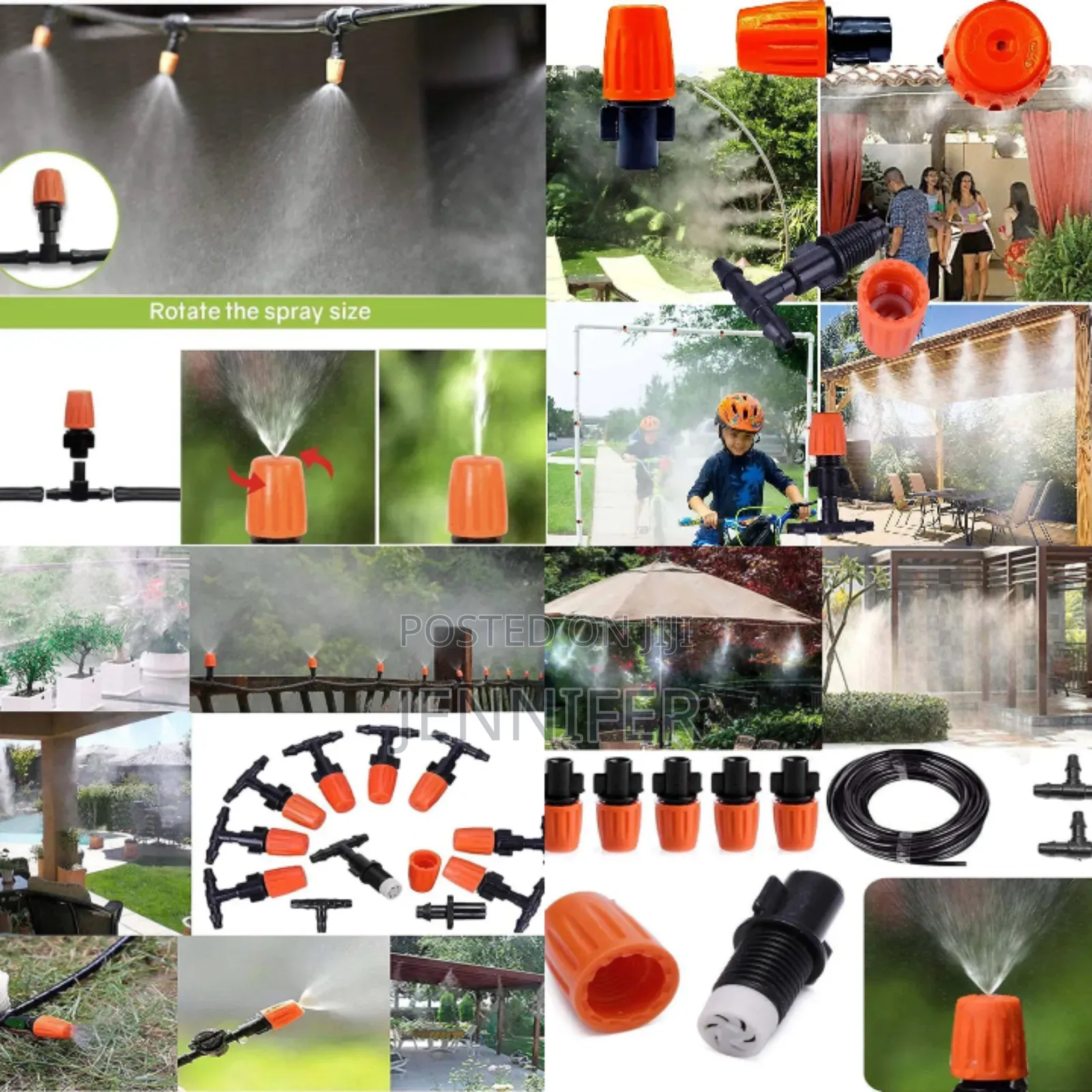 10m Outdoor Garden Misting Cooling System