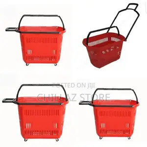 Supermarket Plastic Shopping Trolley.