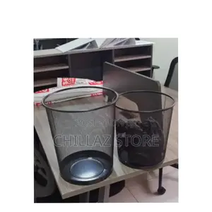 Metallic Round Mesh Waste Bin.