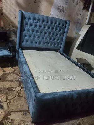 4 by Six Bed Fabric Dark Gray