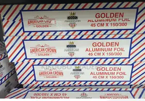 PVC Aluminum Foil Food Wrap 45cmx150