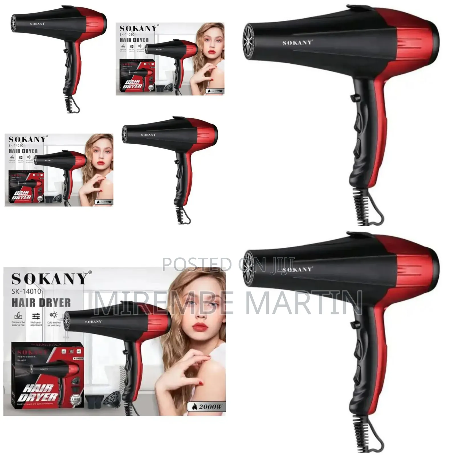 Sokany Hair Dryer Barber Salon Styling Air Blow Dryer