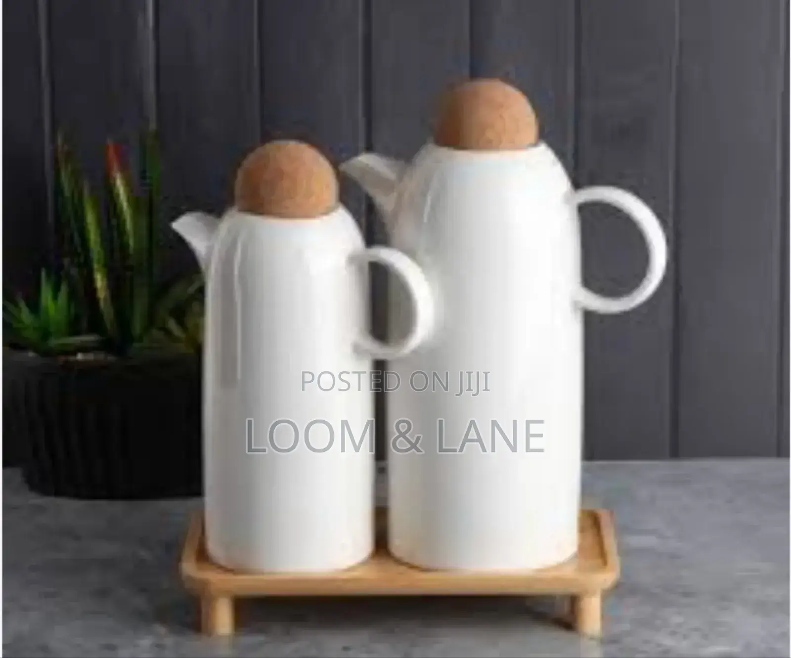 Porcelain Oil Vinegar Pot Holder
