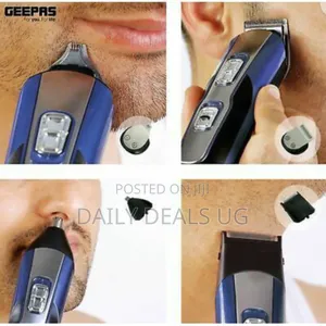 Geepas Cordless Rechargable 11 In1 Grooming Kit Hair Clipper