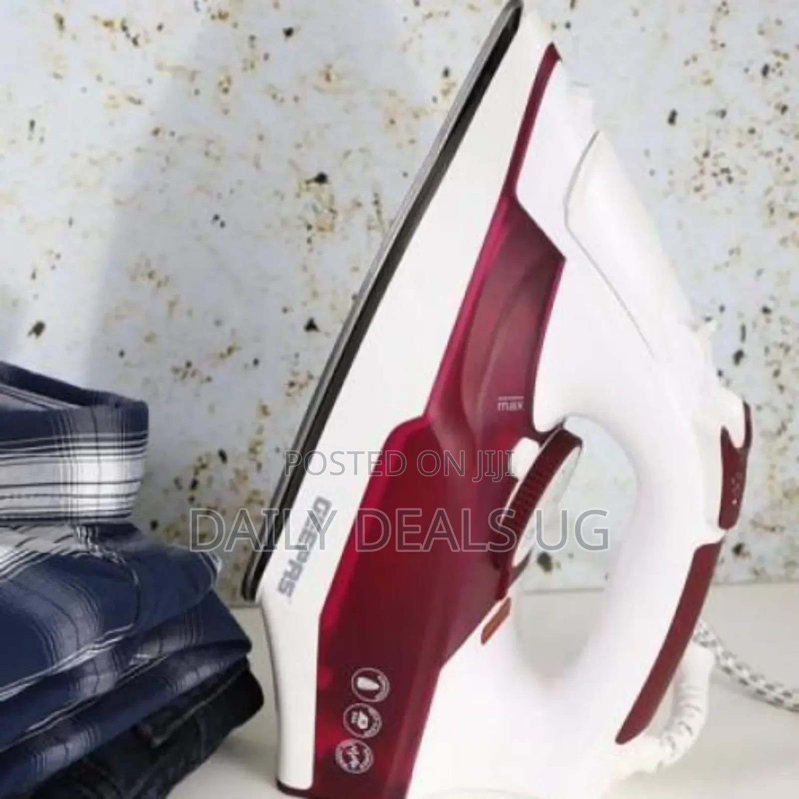 Geepas Steam Iron With Non-Stick Soleplate 240ml Tank