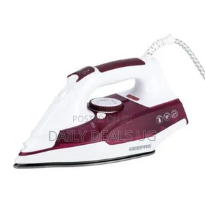 Geepas Steam Iron With Non-Stick Soleplate 240ml Tank
