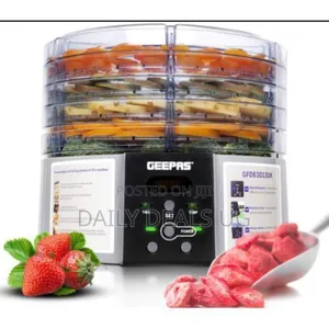 Geepas 520w Digital Food Dehydrator With 5 Large Trays –