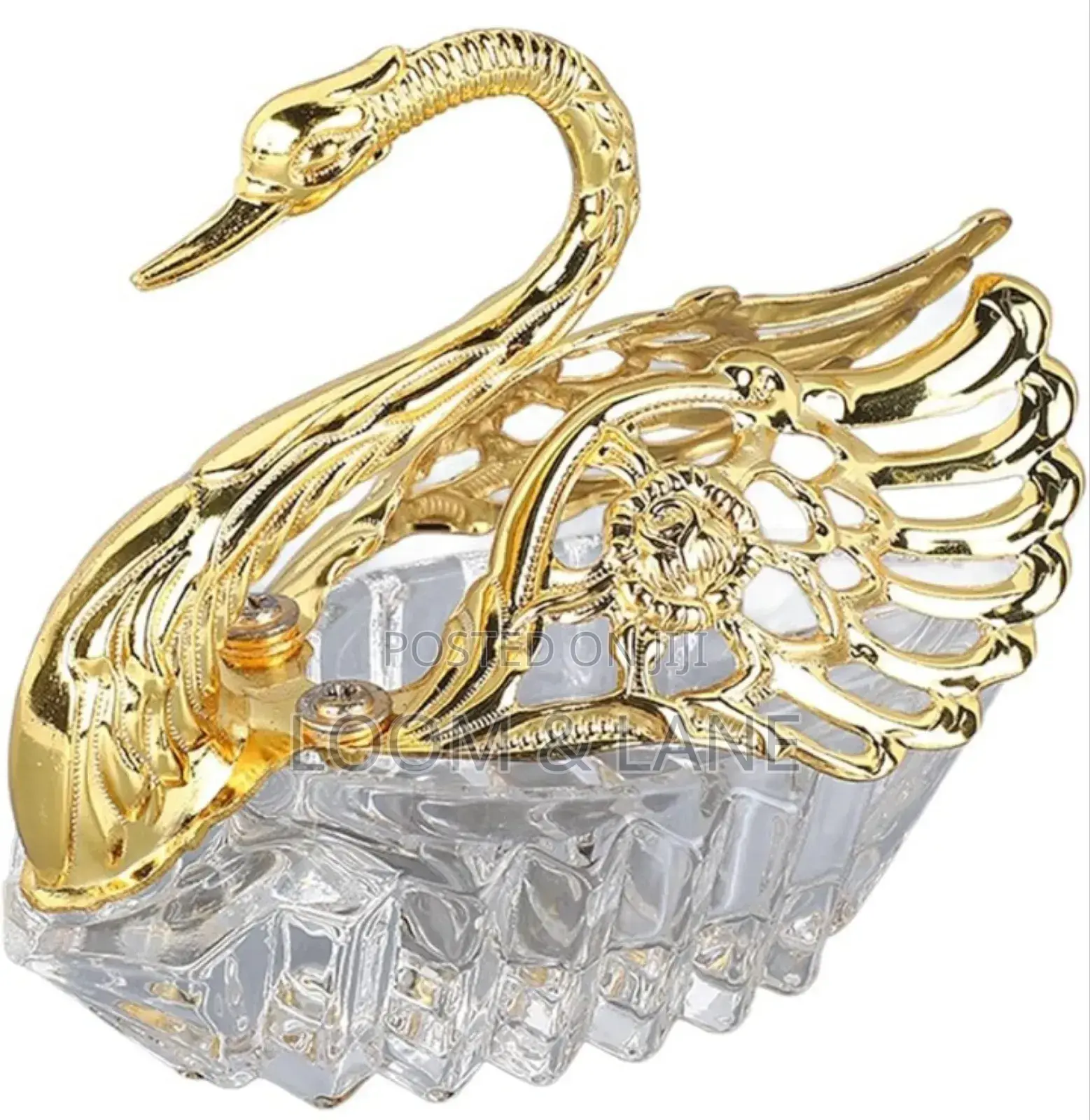 European Modern Style Swan Crystal Sugar Cup