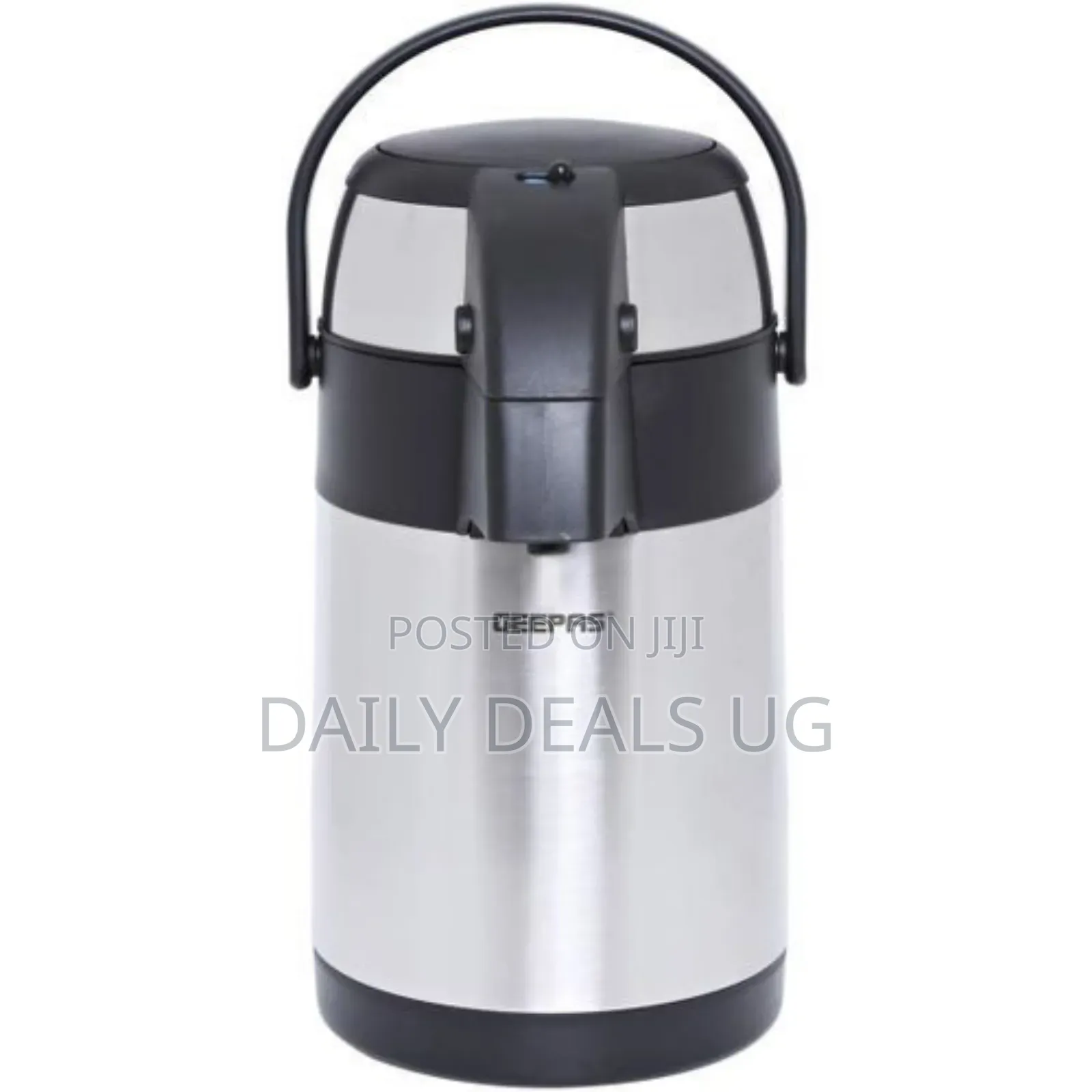 Geepas Airport Stainless Steel Flask of 2.5liters-Silver