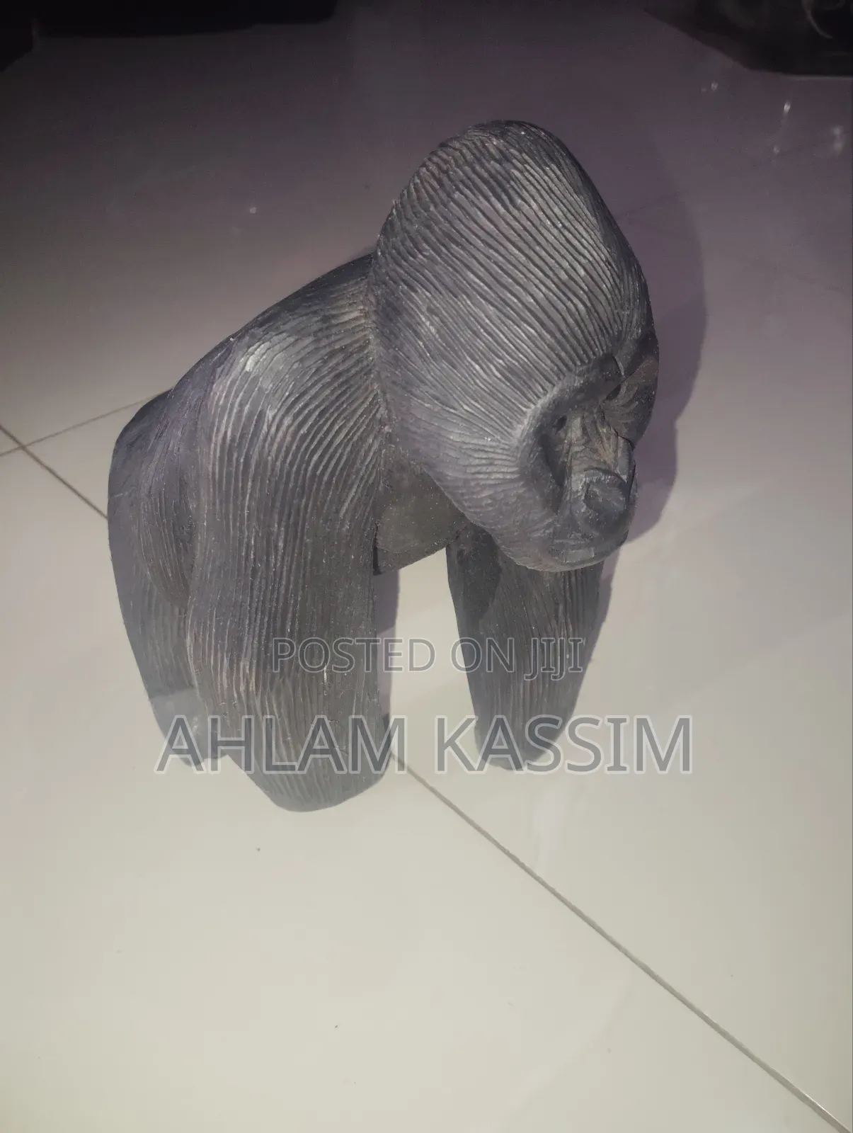 Desk Gorilla Wooden Art Sculpture