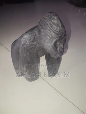 Desk Gorilla Wooden Art Sculpture