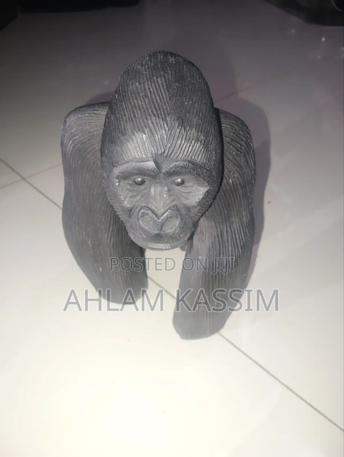 Desk Gorilla Wooden Art Sculpture
