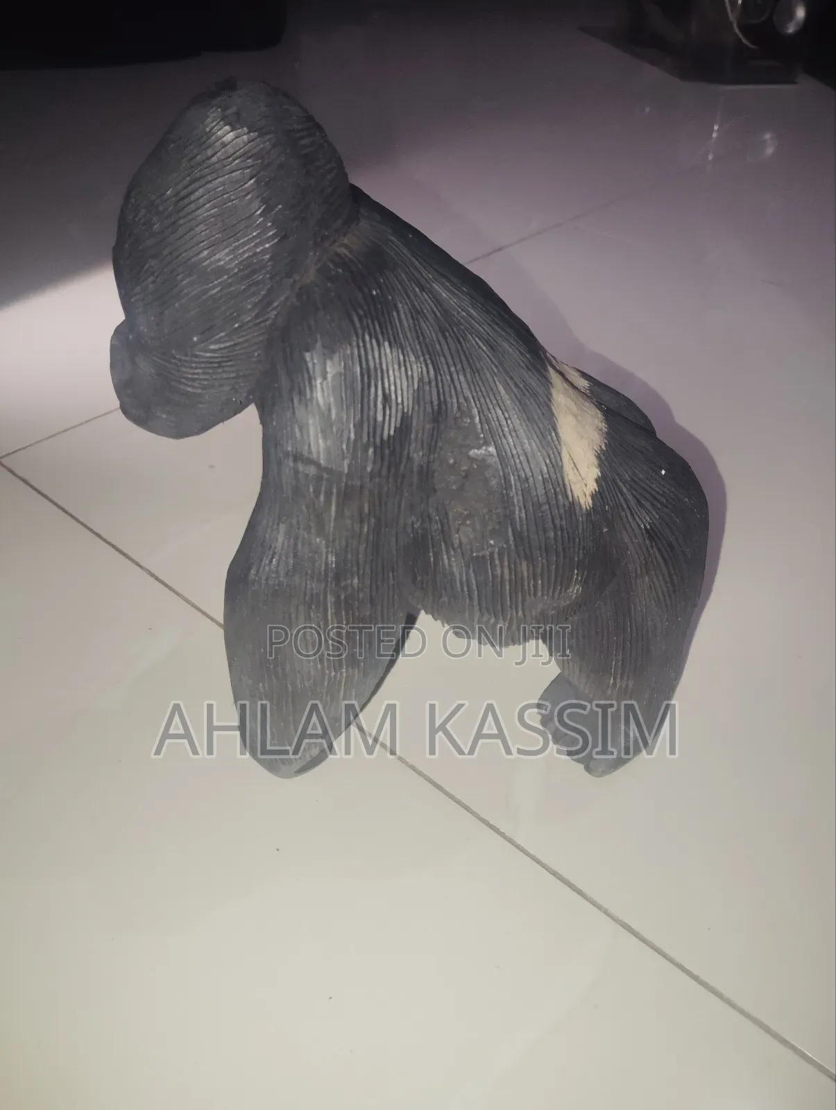 Desk Gorilla Wooden Art Sculpture