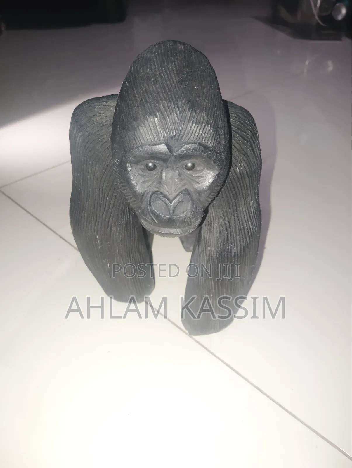 Desk Gorilla Wooden Art Sculpture