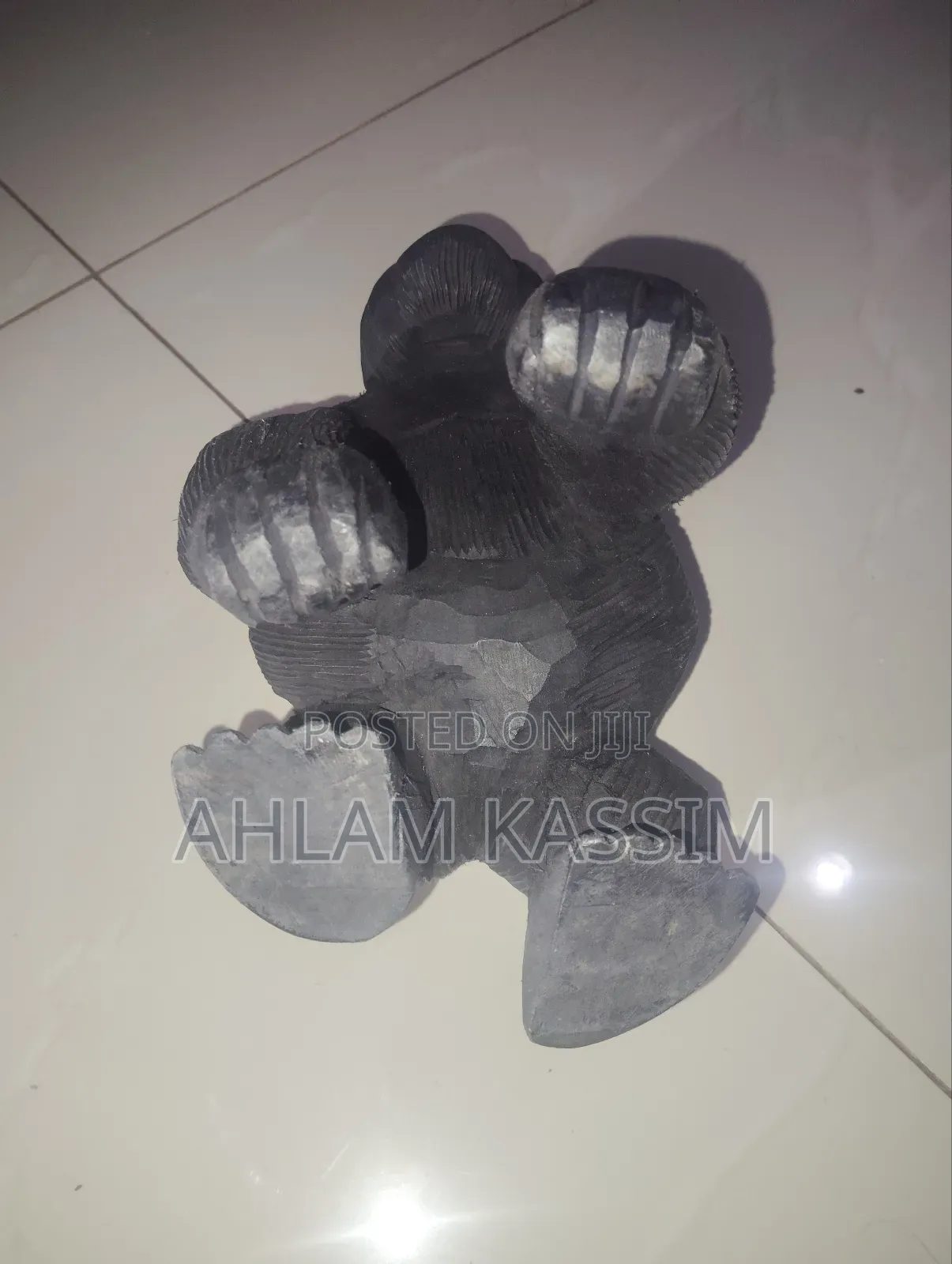Desk Gorilla Wooden Art Sculpture