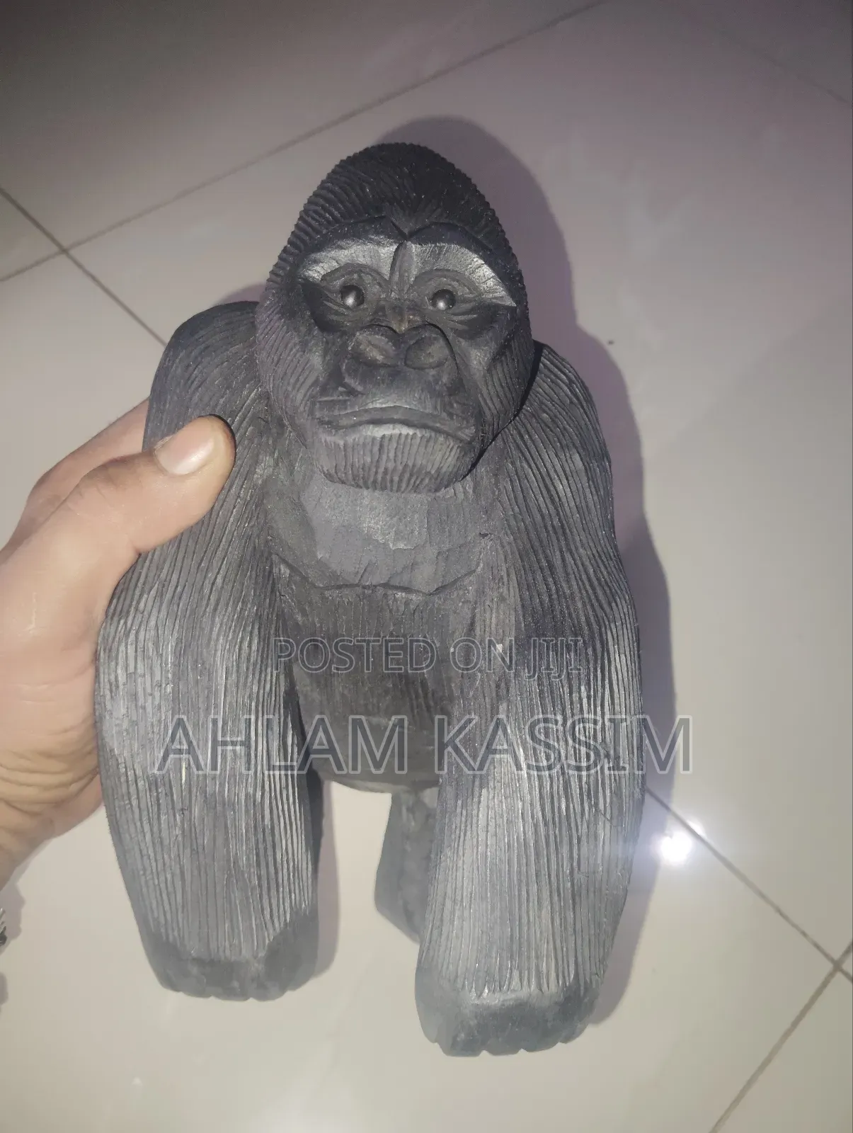 Desk Gorilla Wooden Art Sculpture