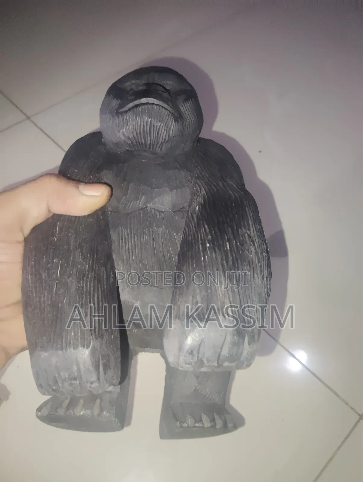 Desk Gorilla Wooden Art Sculpture