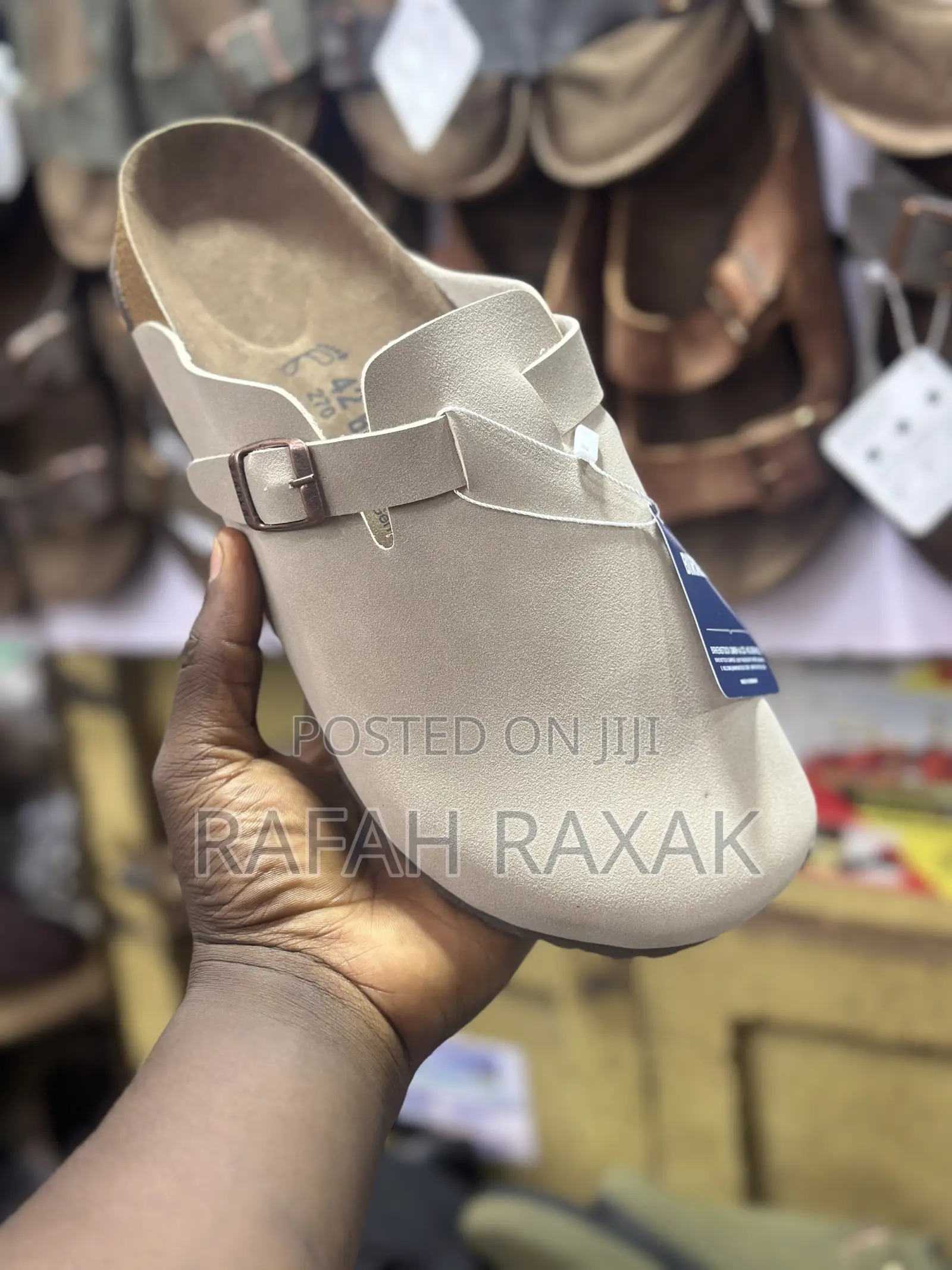 Original Cream Clog Birkenstock “Boston Stone” Sandals