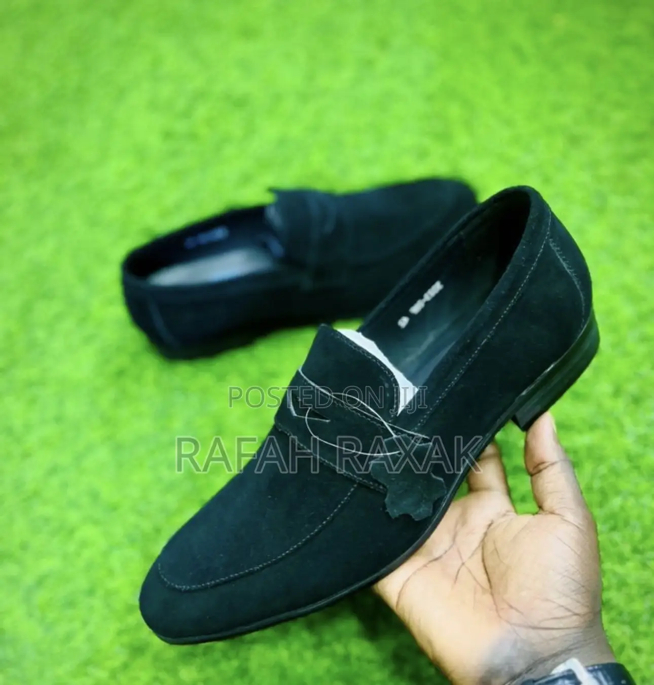 Men’S Formal Franco Banetti Black Suede Loafers