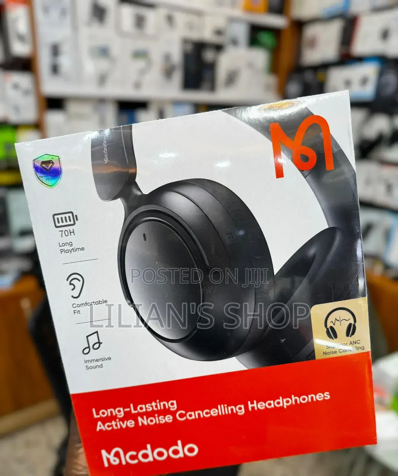 McDodo 140 Active Noise Cancelling Headphones Anc 70hrs