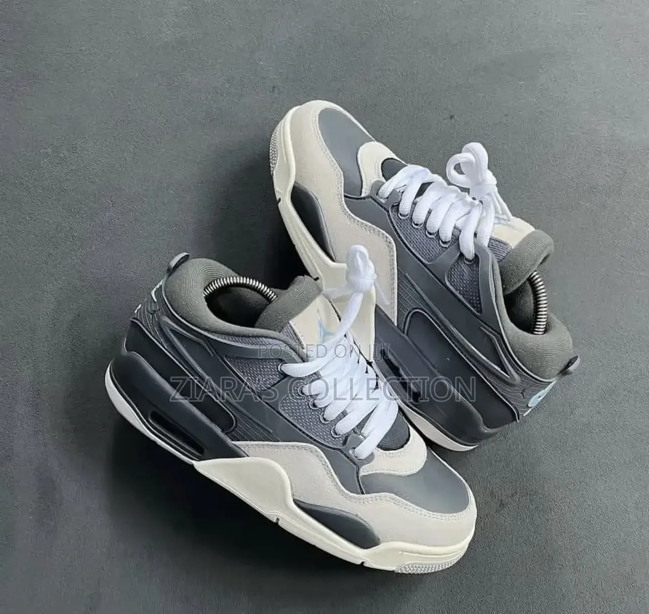 Original Iron Gray Air Jordan 4 Rm Sneakers