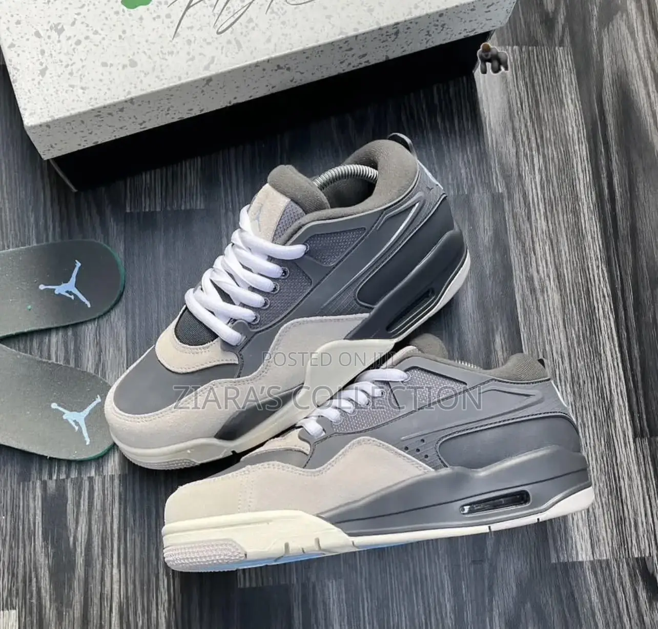 Original Iron Gray Air Jordan 4 Rm Sneakers