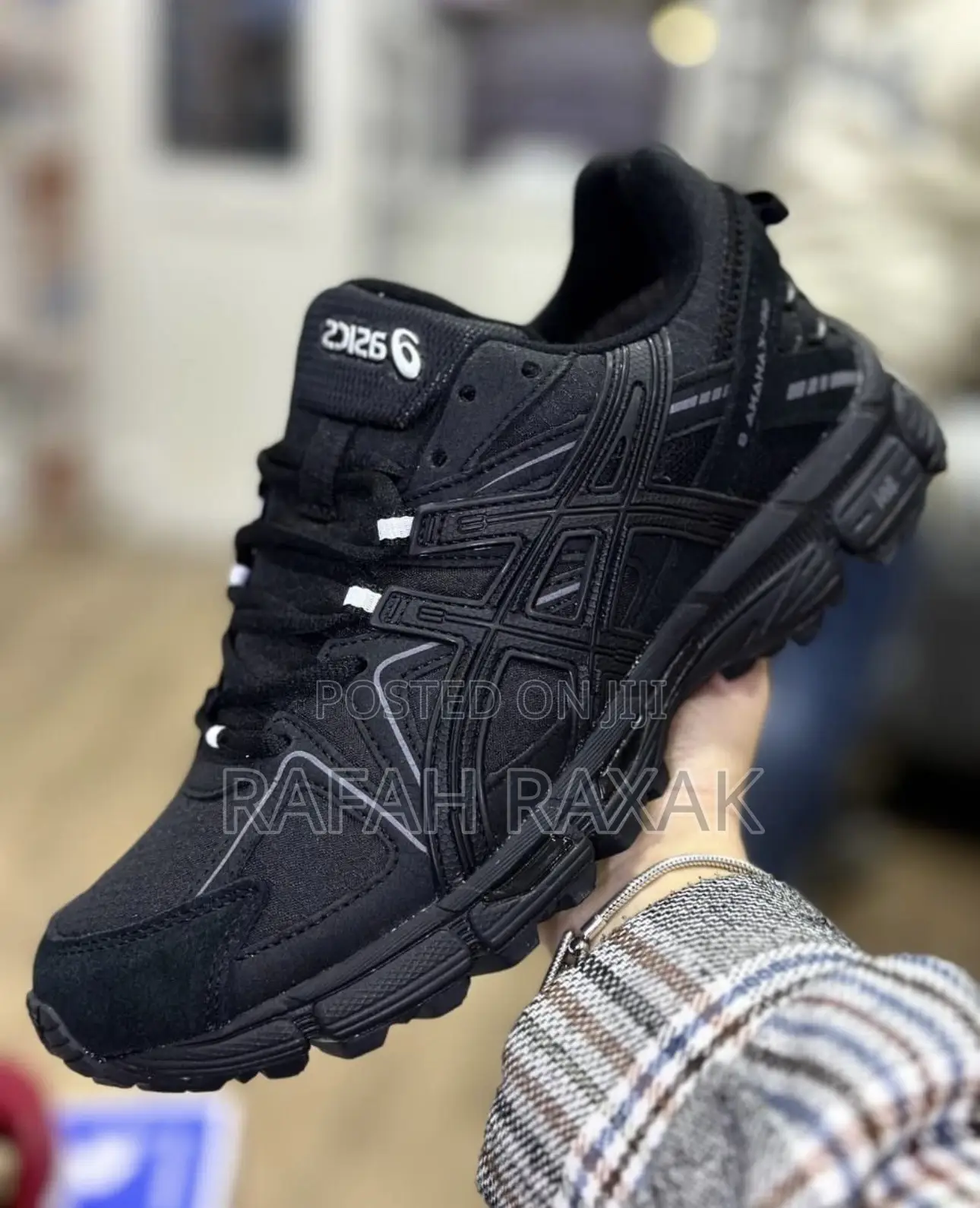 Original Triple Black Asics Gel-Kahana 8 Outdoor Sneakers