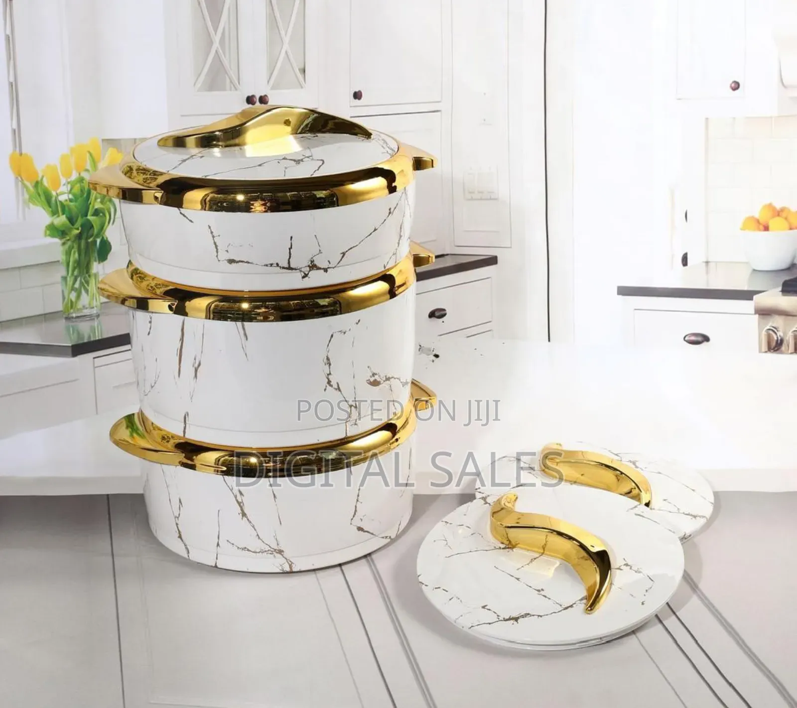 3pc Set 1.5/2/2.5 L Food Warmer Thermal Insulation Casserole