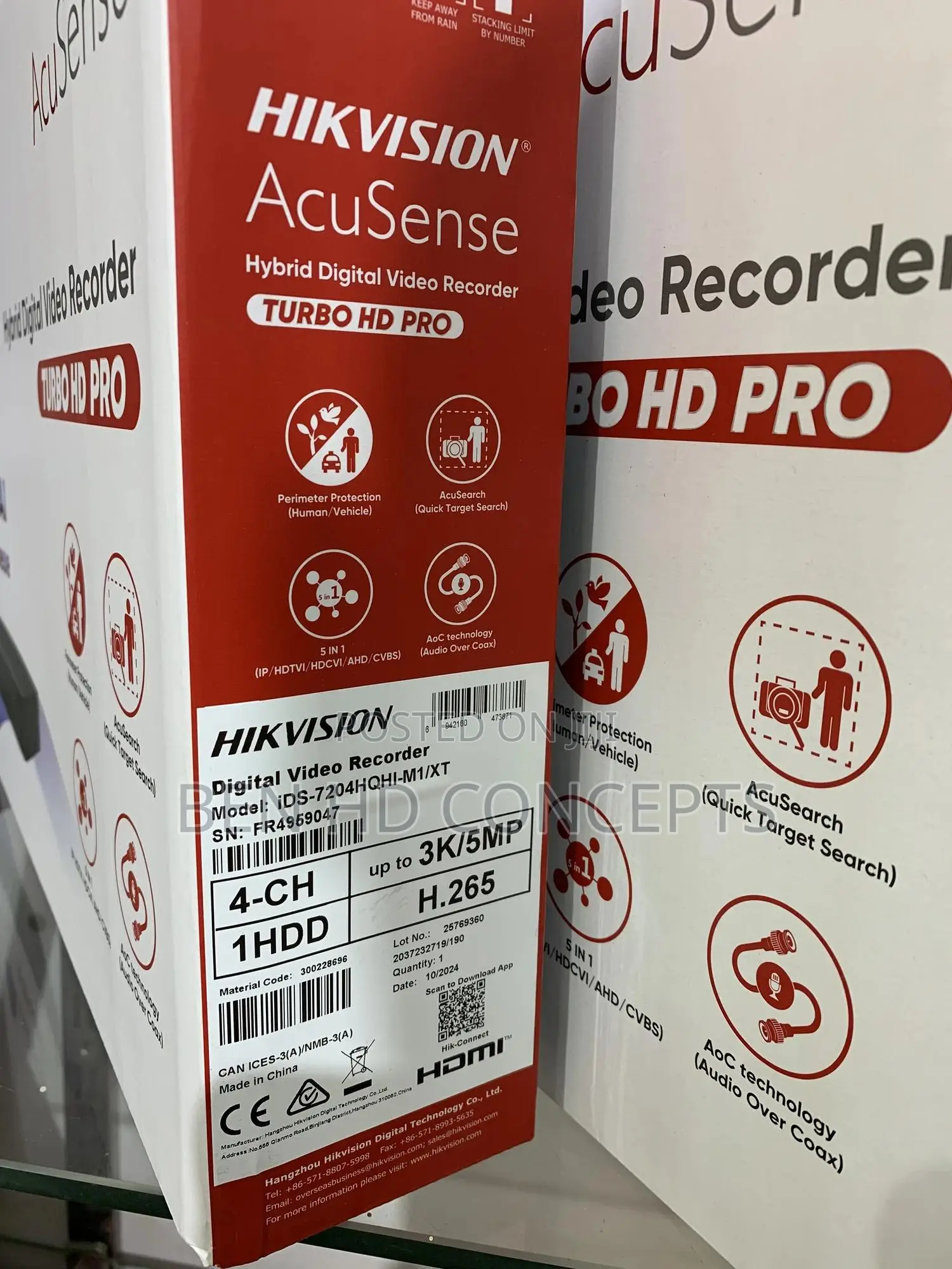 4 Channel DVR Acusense Upto 5mp