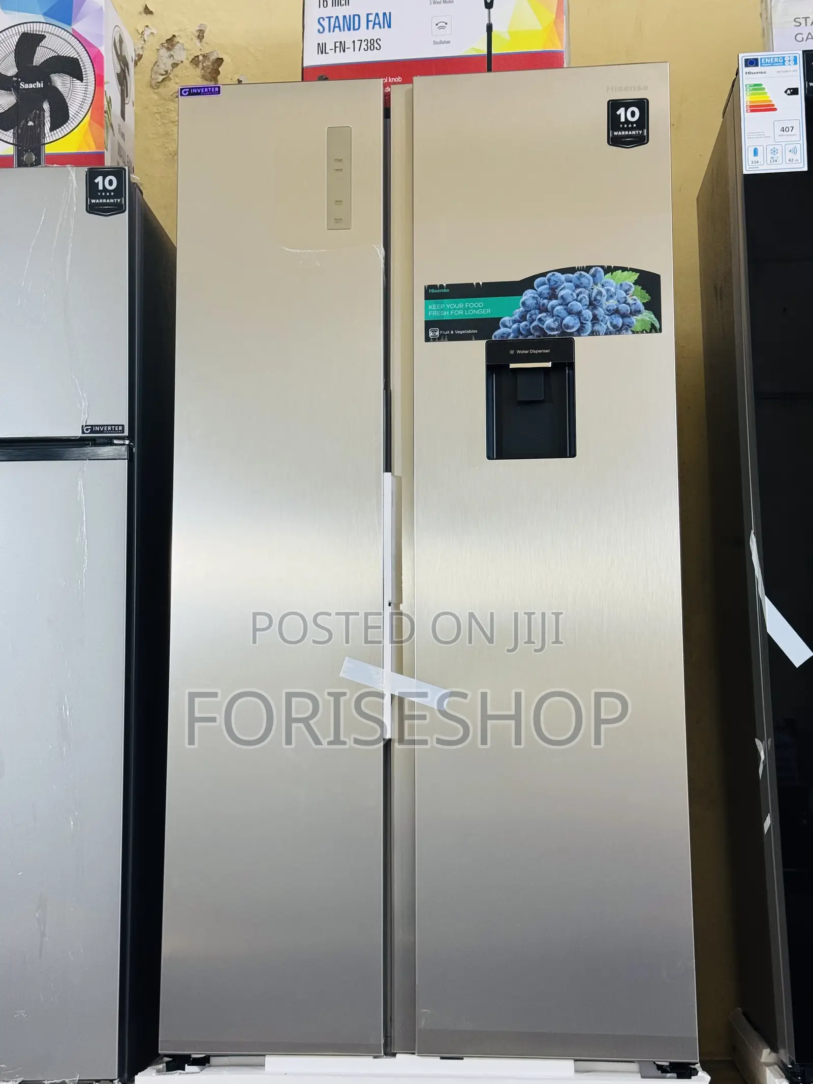 Hisense 750litres Side By Side Refrigerator