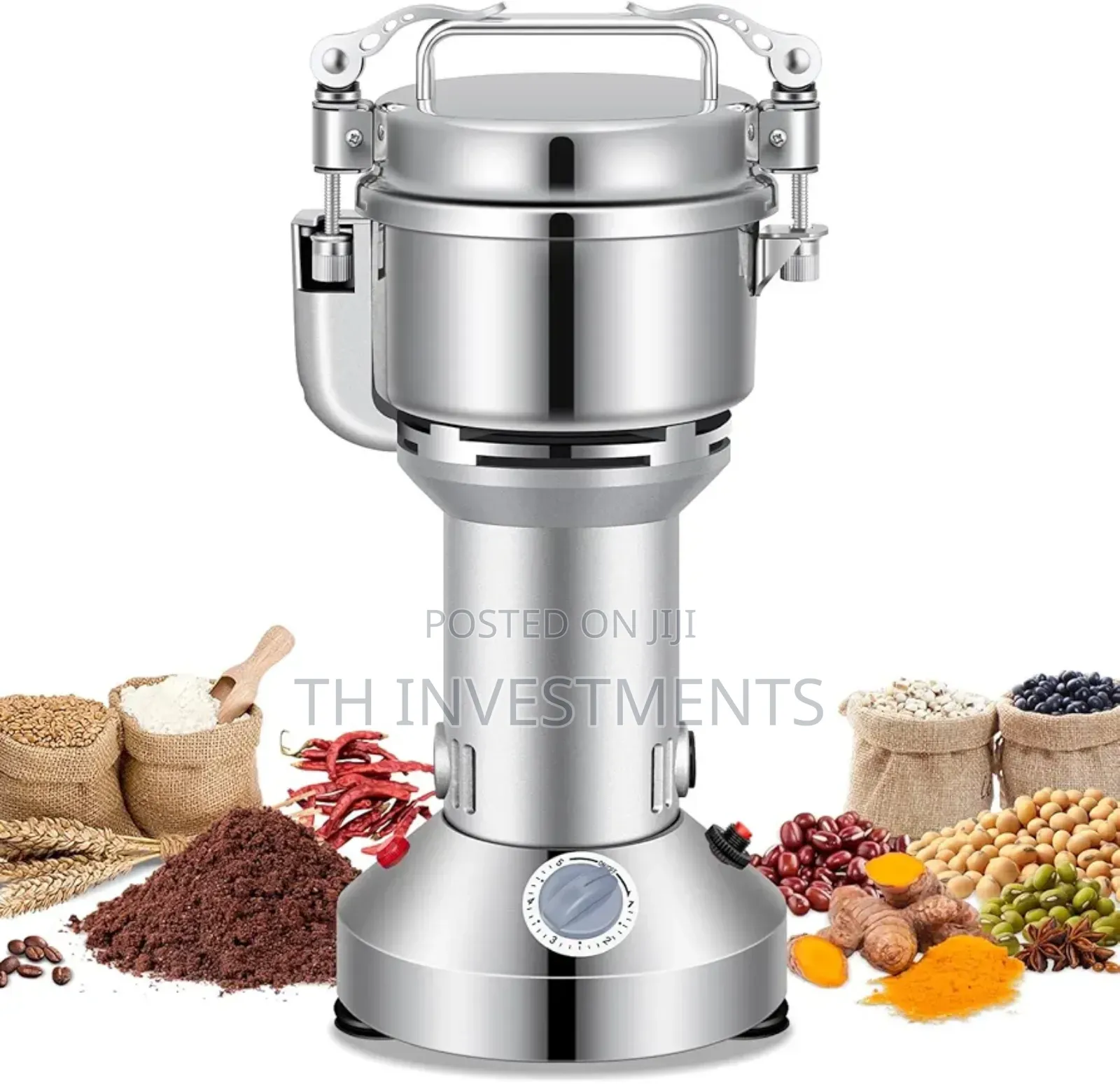 Electric Grain Mill Grinder 250g Stainless Steel Commercial