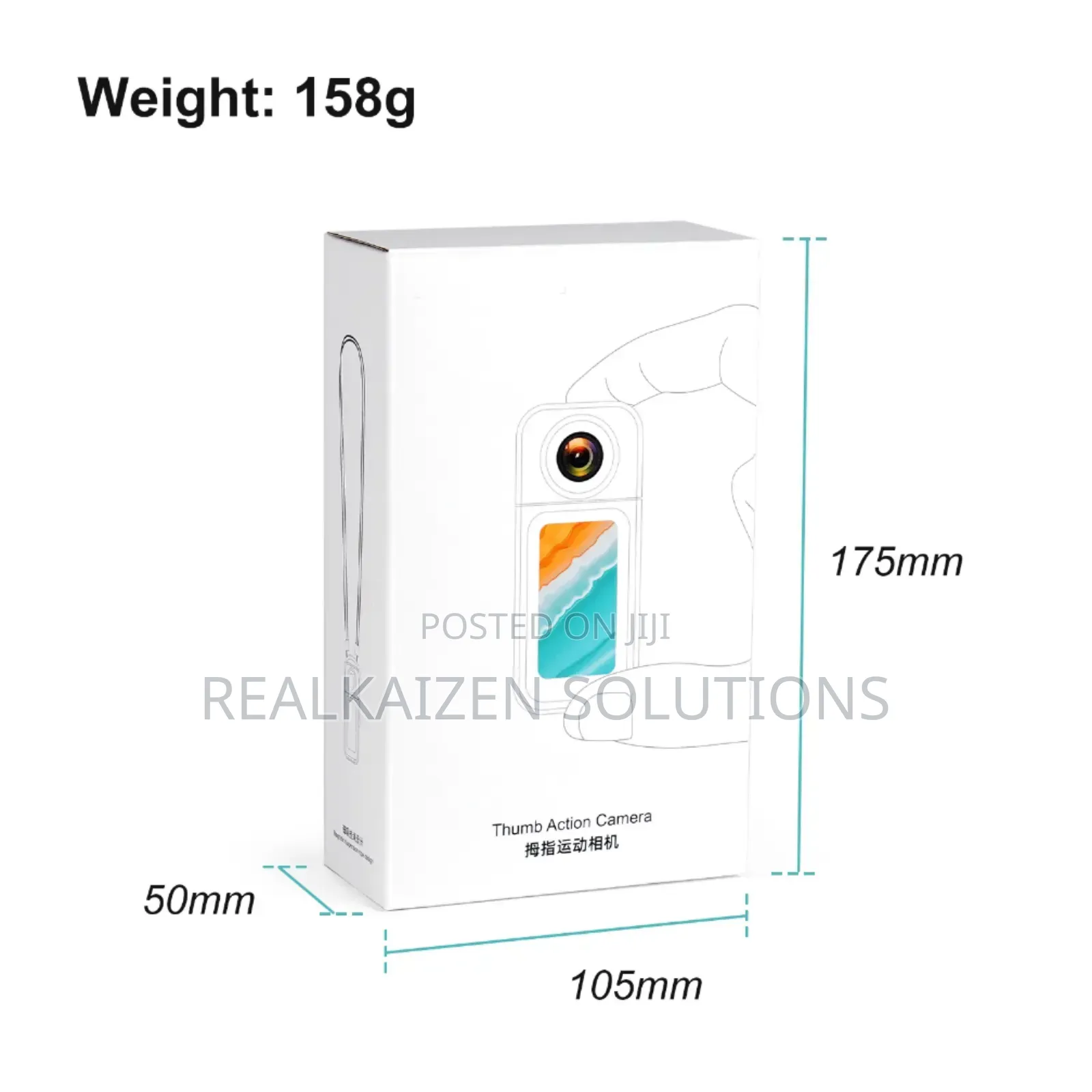 FHD Wearable 180° Wifi Rotate Thumb Size Action Camera