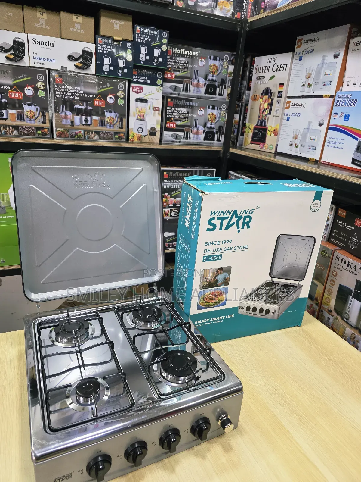 Brand New Deluxe Winning Star 4 Gas Burner