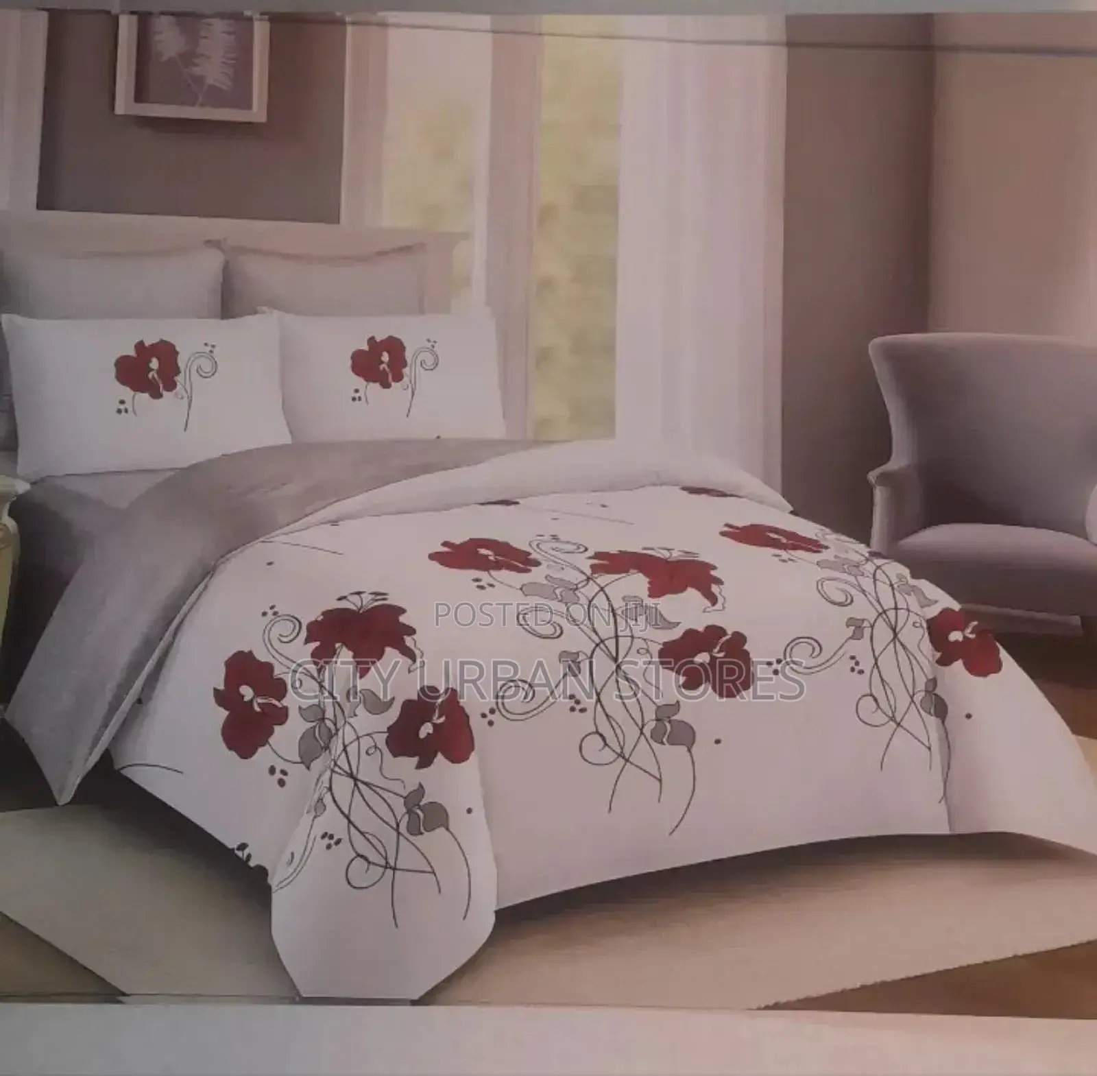 Honey G Flower Red Large Duvets