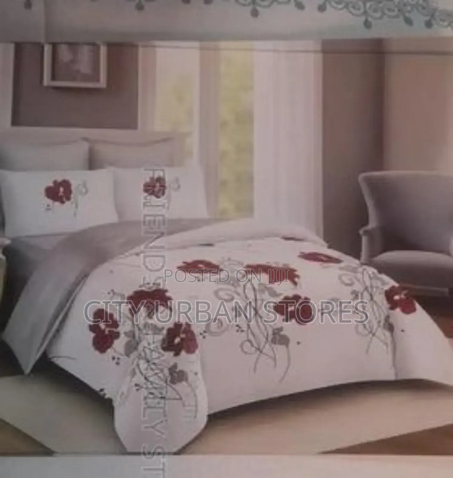 Honey G Flower Red Large Duvets