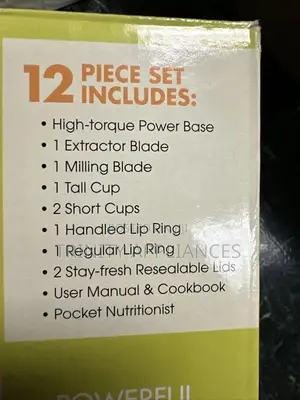 Nutribullet 12- Piece Nutrition Extractor Blender Juicer,