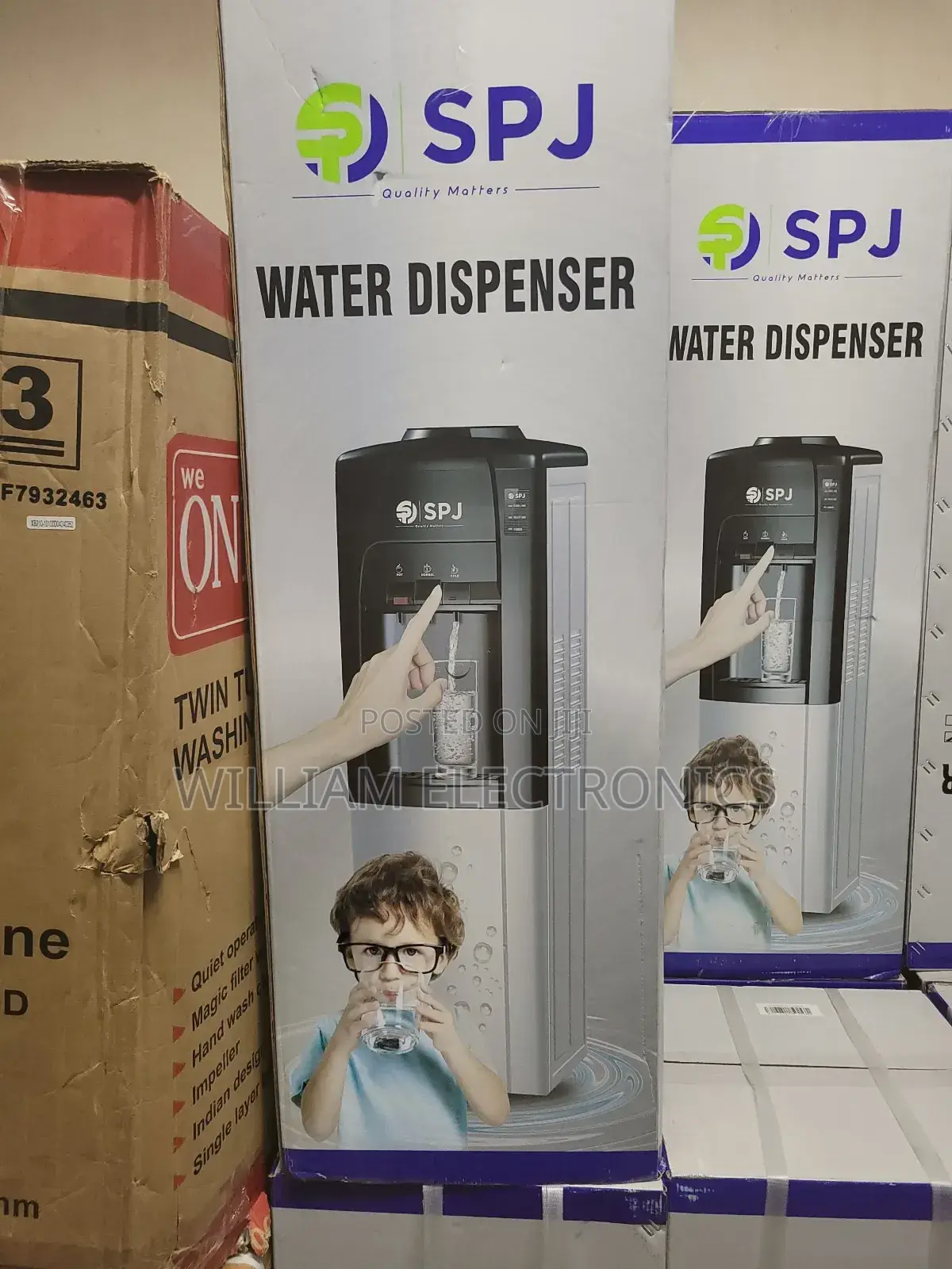 SPJ Water Dispenser Hot, Normal and Cold 3taps Free Standing
